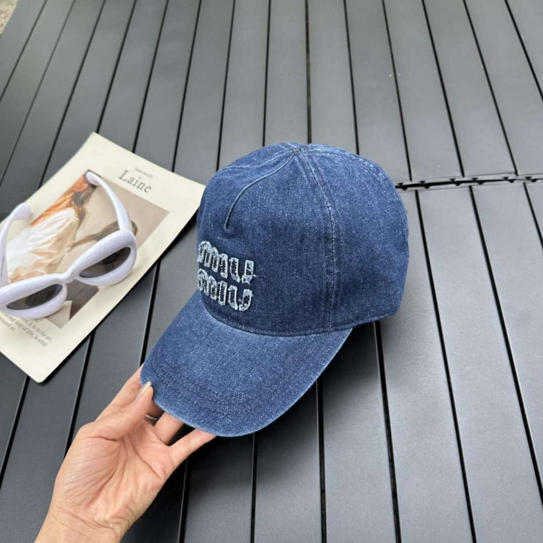 Miu Miu 5HC179 Drill Baseball Cap M56379