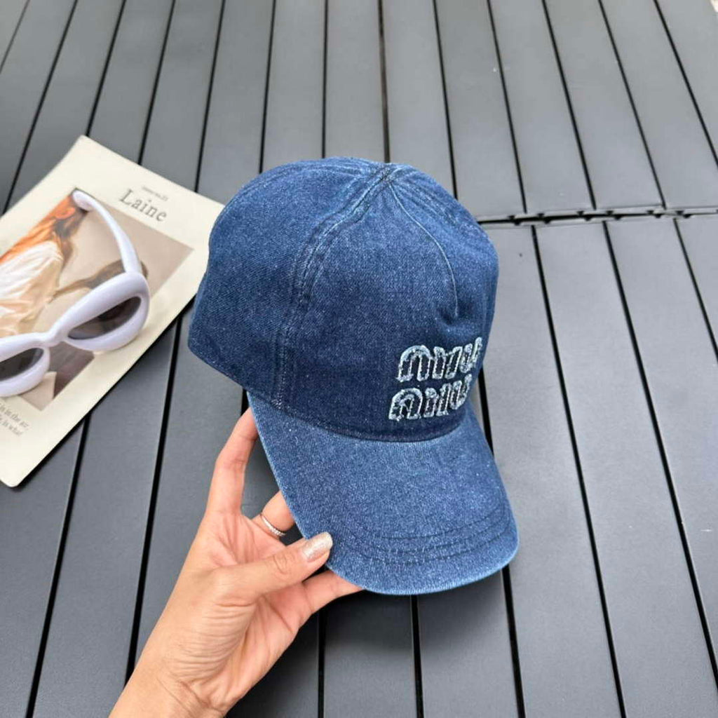 Miu Miu 5HC179 Drill Baseball Cap M56379