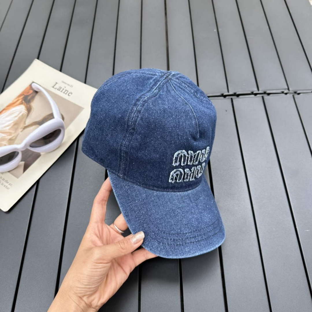 Miu Miu 5HC179 Drill Baseball Cap M56379