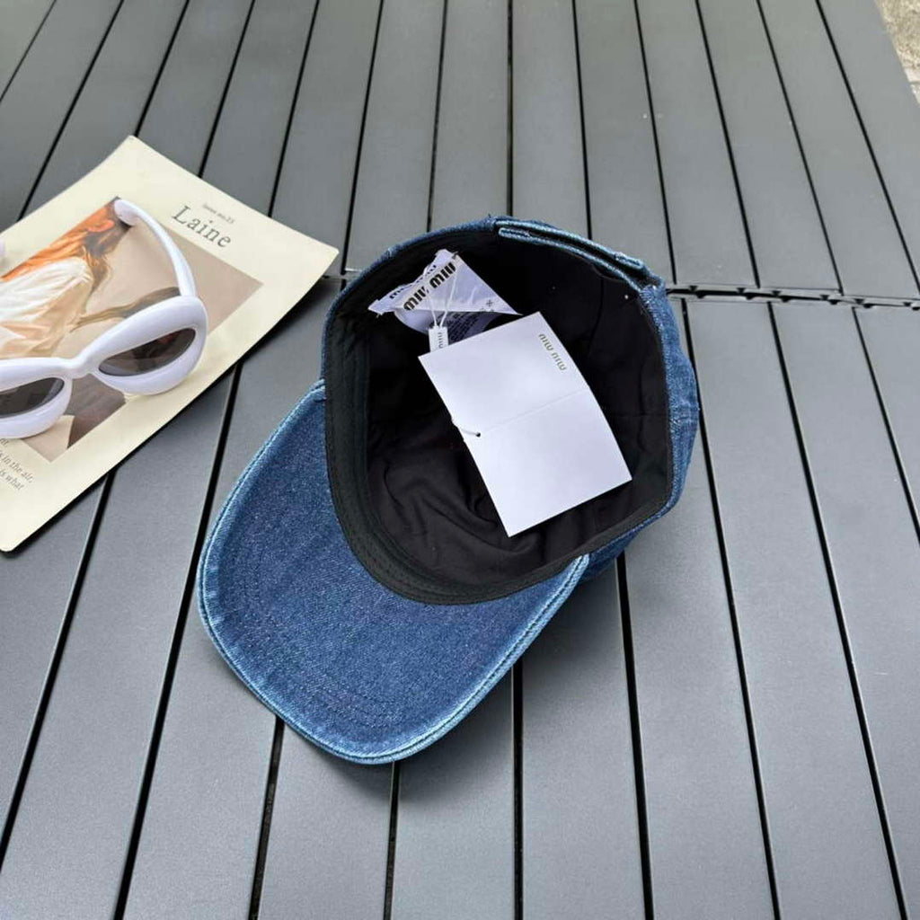 Miu Miu 5HC179 Drill Baseball Cap M56379