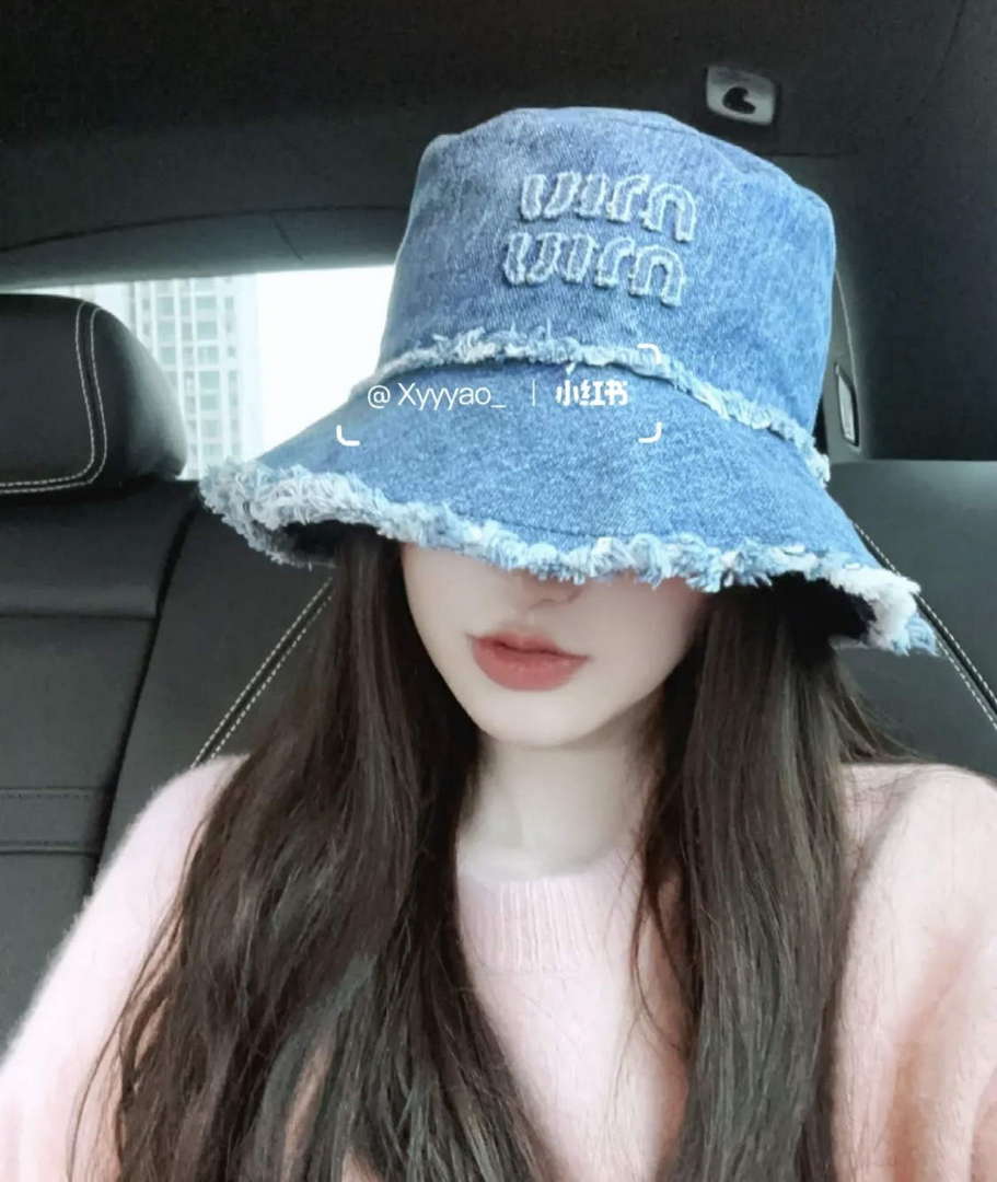 Miu Miu 5HC196 Denim Bucket Hat M56380