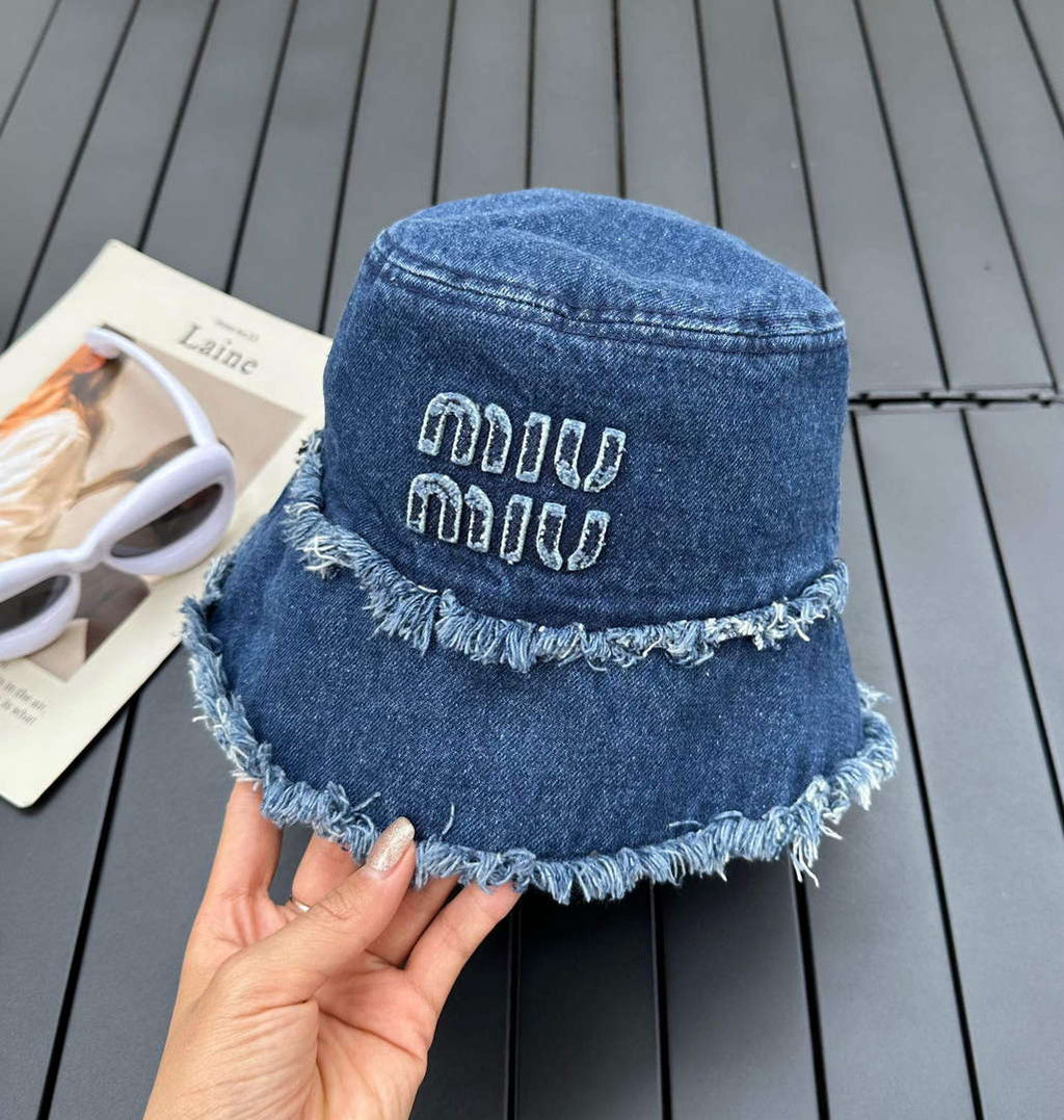 Miu Miu 5HC196 Denim Bucket Hat M56380