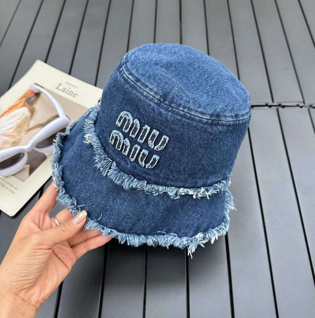 Miu Miu 5HC196 Denim Bucket Hat M56380