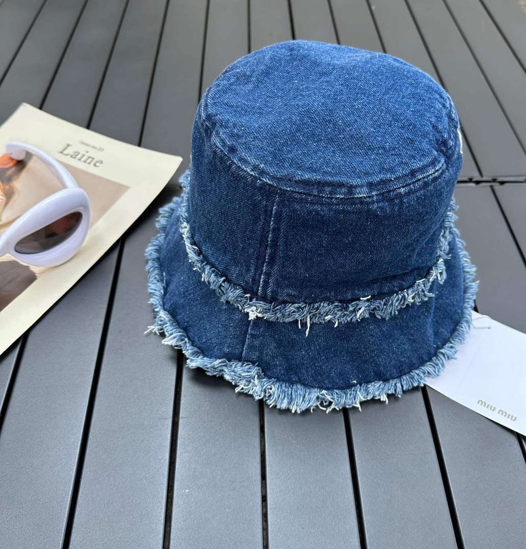 Miu Miu 5HC196 Denim Bucket Hat M56380
