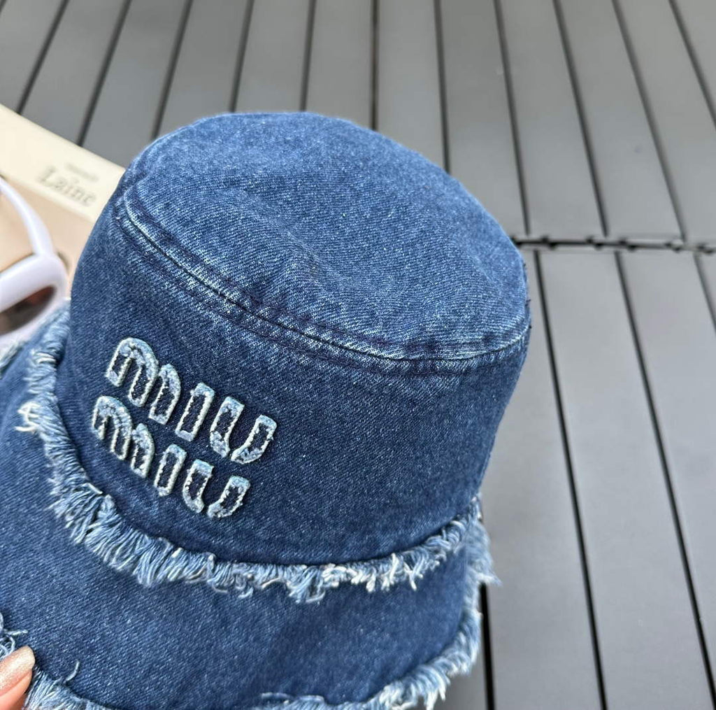 Miu Miu 5HC196 Denim Bucket Hat M56380