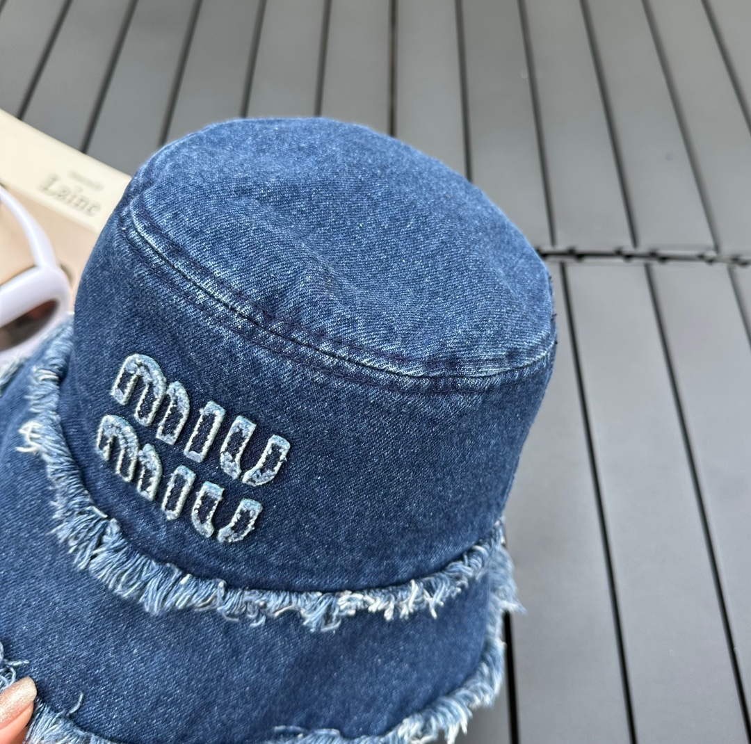 Miu Miu 5HC196 Denim Bucket Hat M56380