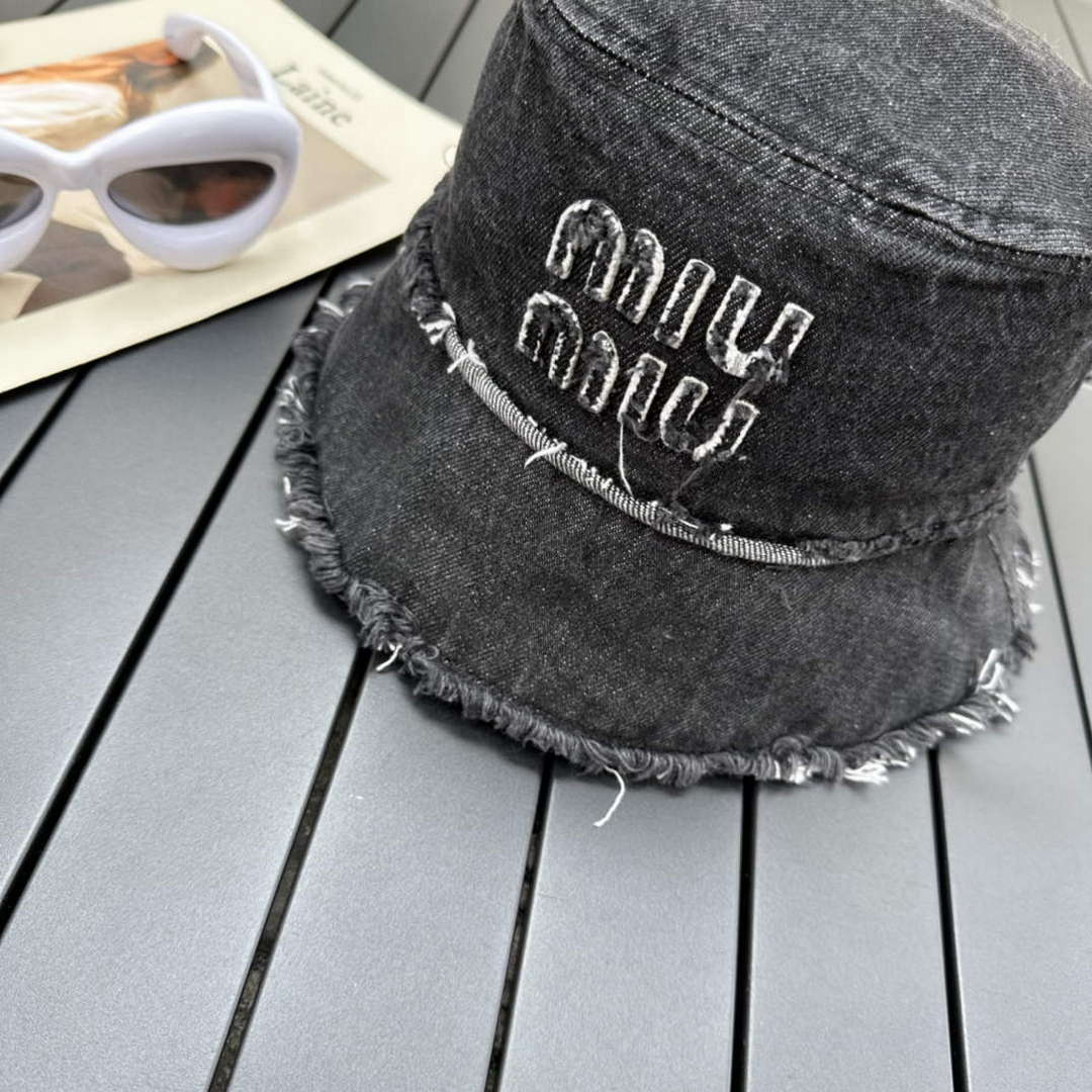 Miu Miu 5HC196 Denim Bucket Hat M56381