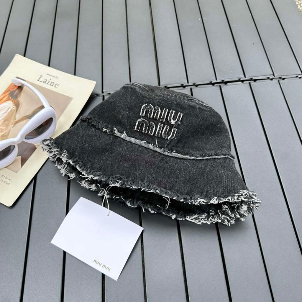 Miu Miu 5HC196 Denim Bucket Hat M56381