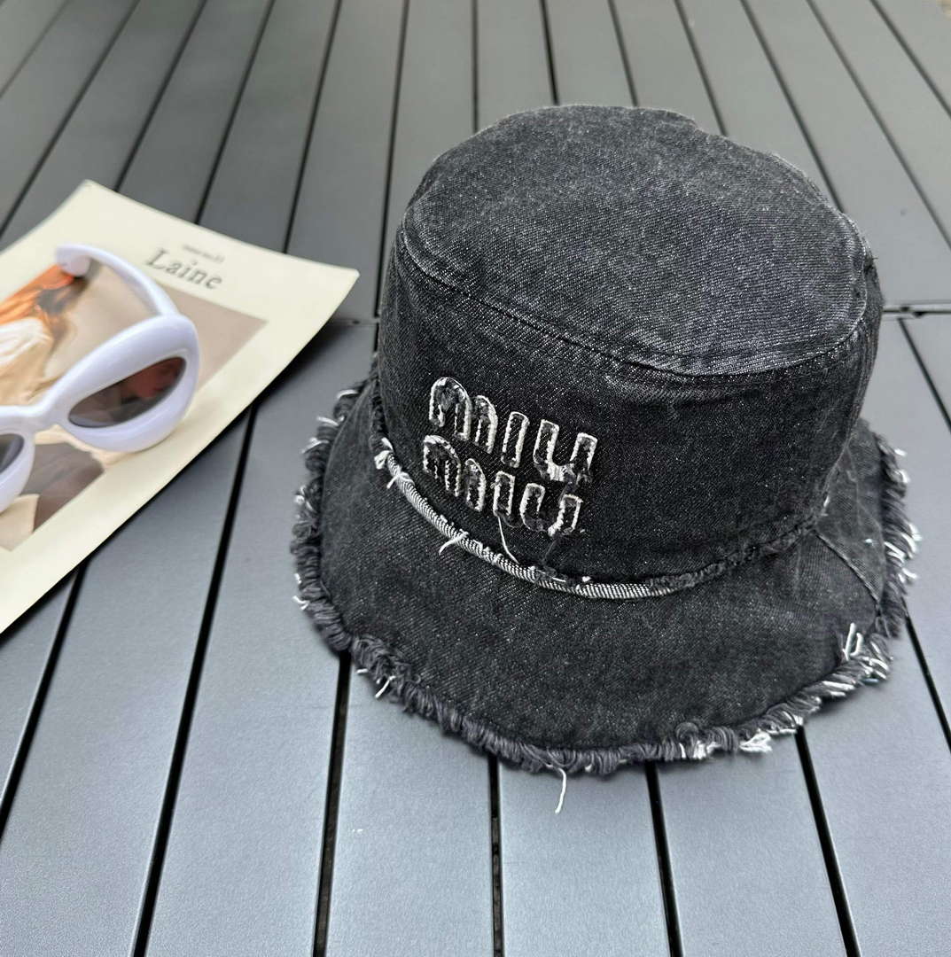 Miu Miu 5HC196 Denim Bucket Hat M56381