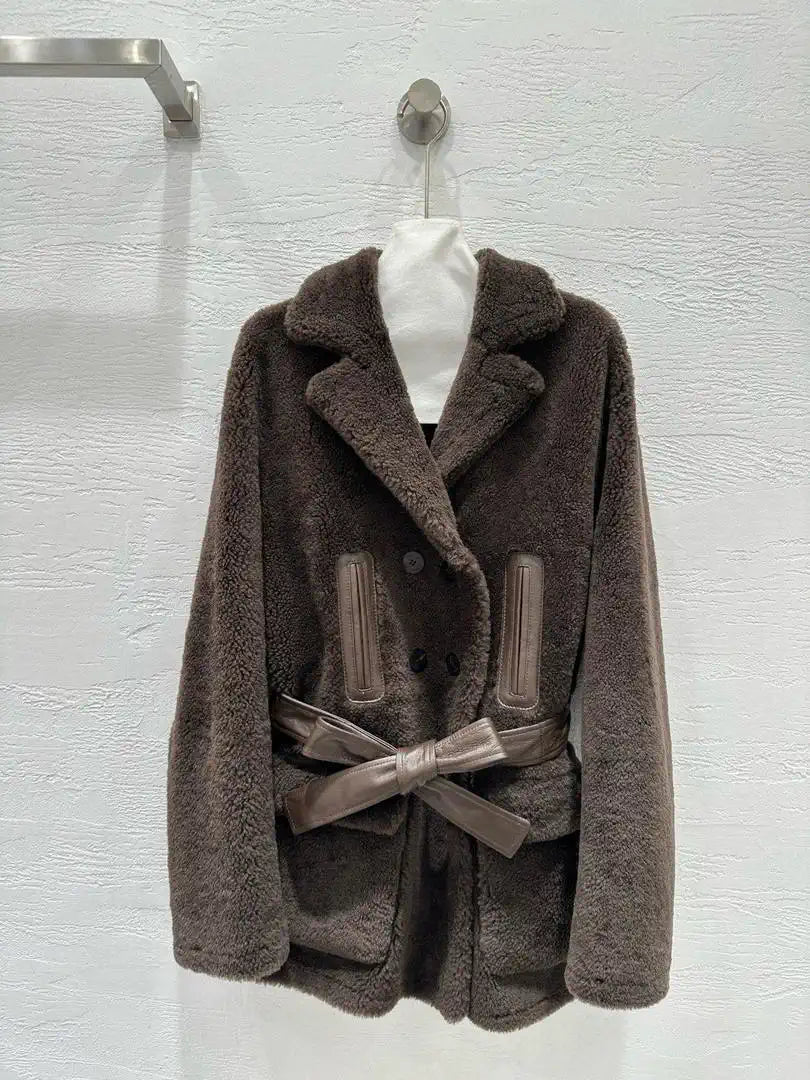 Miu Miu Merino imported fur-lined jacket Miu60001