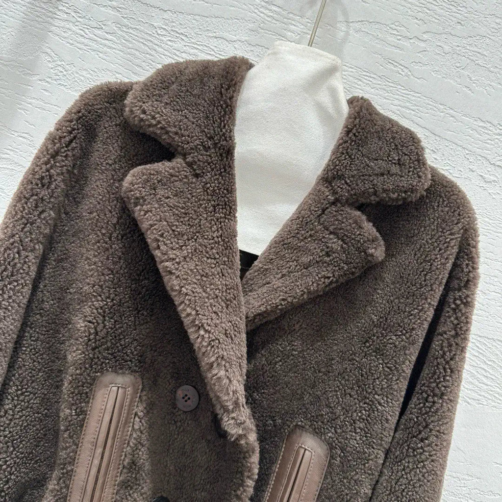 Miu Miu Merino imported fur-lined jacket Miu60001