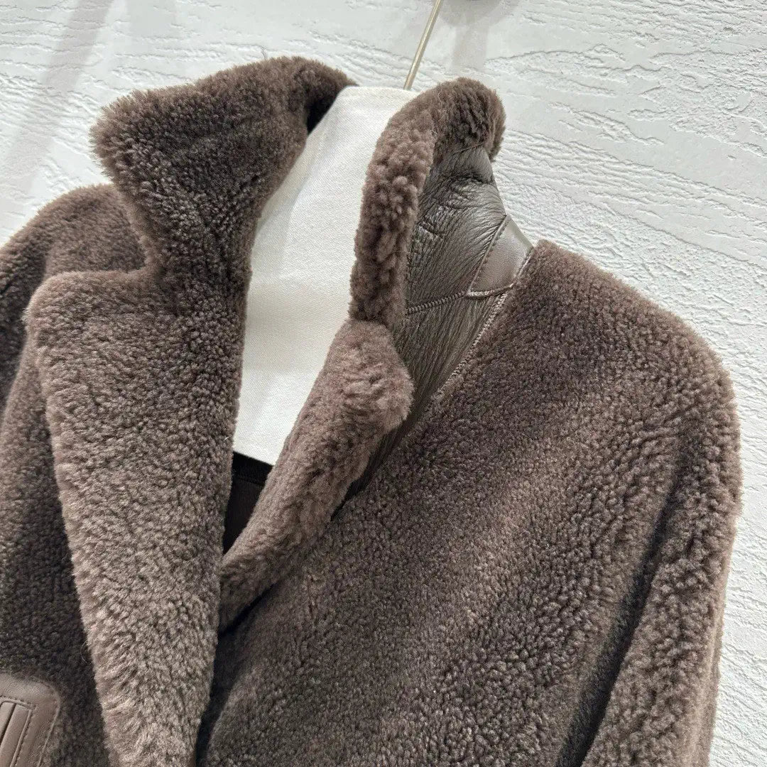 Miu Miu Merino imported fur-lined jacket Miu60001