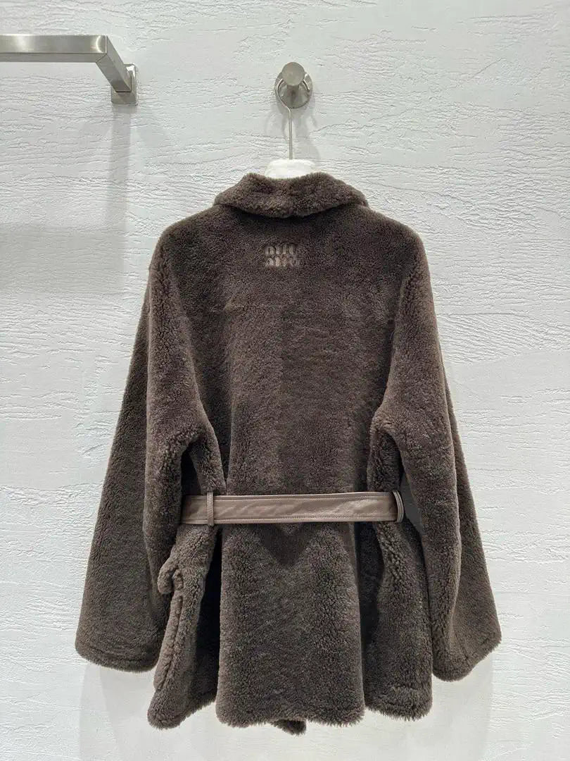 Miu Miu Merino imported fur-lined jacket Miu60001