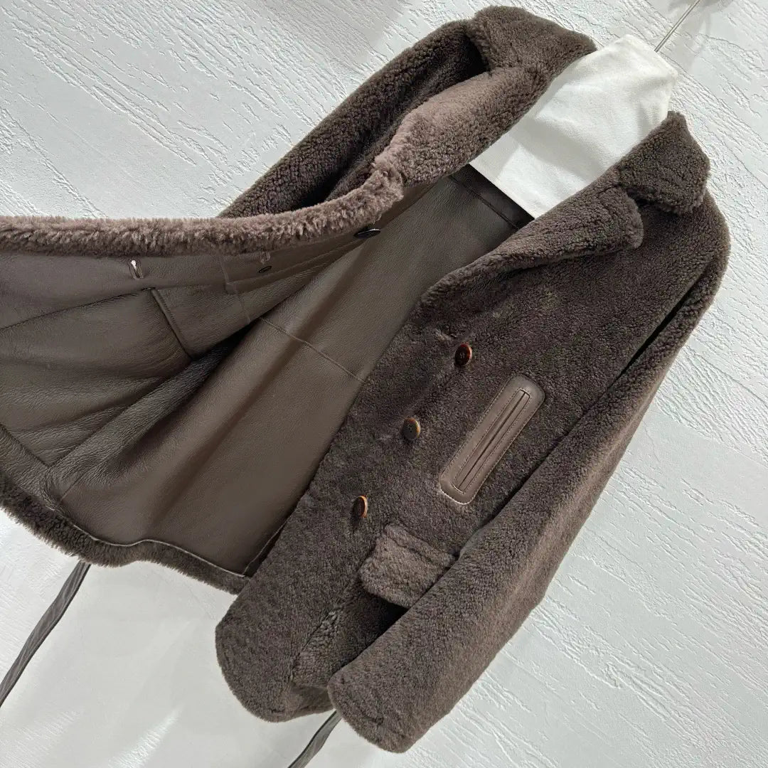 Miu Miu Merino imported fur-lined jacket Miu60001