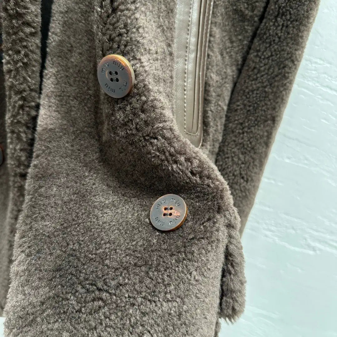 Miu Miu Merino imported fur-lined jacket Miu60001