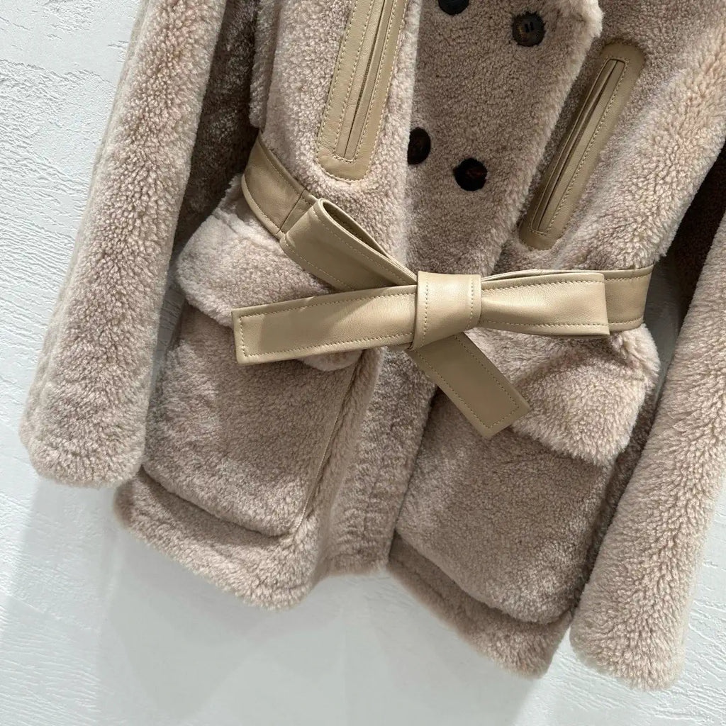 Miu Miu Merino imported fur-lined jacket Miu60002