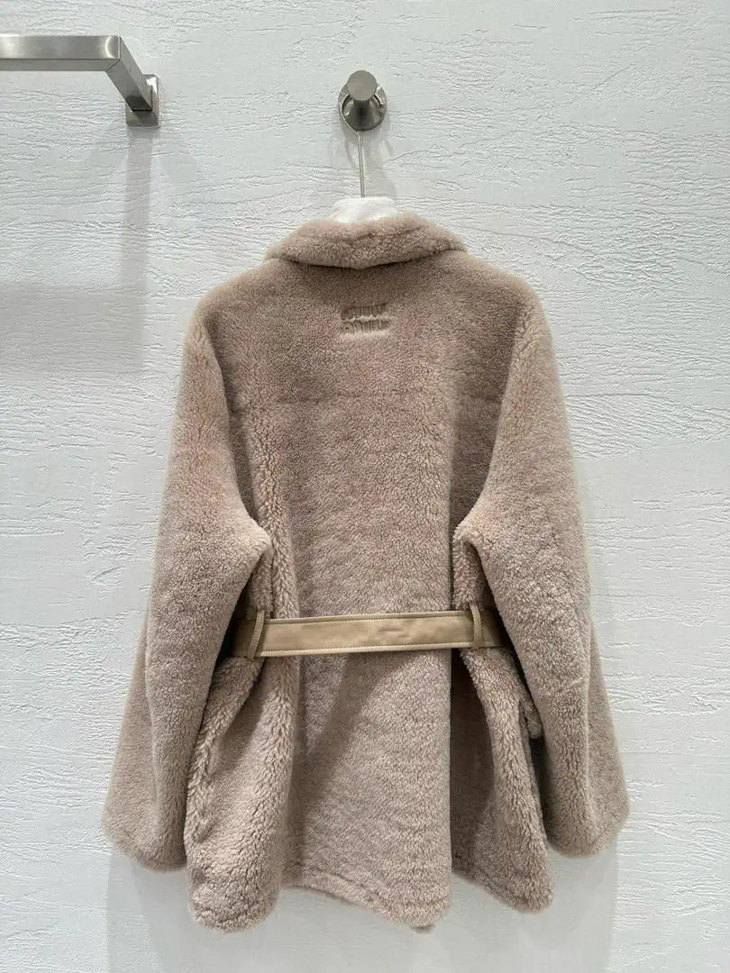 Miu Miu Merino imported fur-lined jacket Miu60002