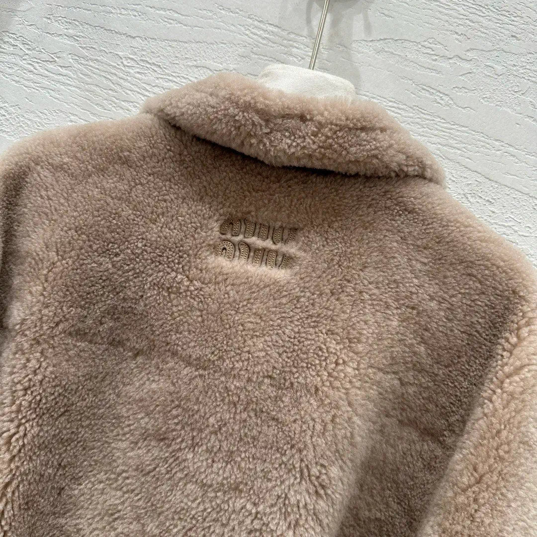 Miu Miu Merino imported fur-lined jacket Miu60002