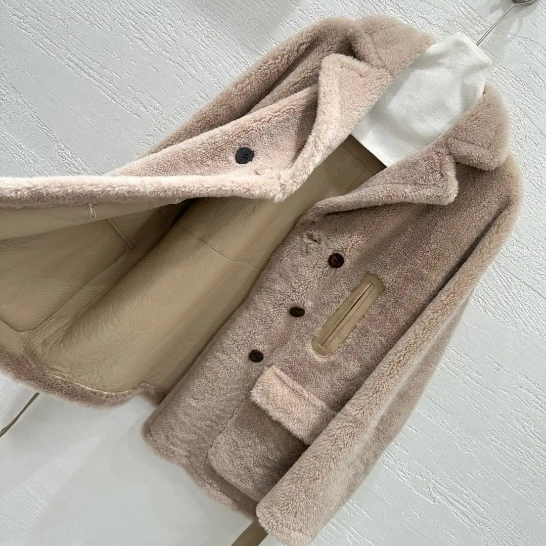 Miu Miu Merino imported fur-lined jacket Miu60002