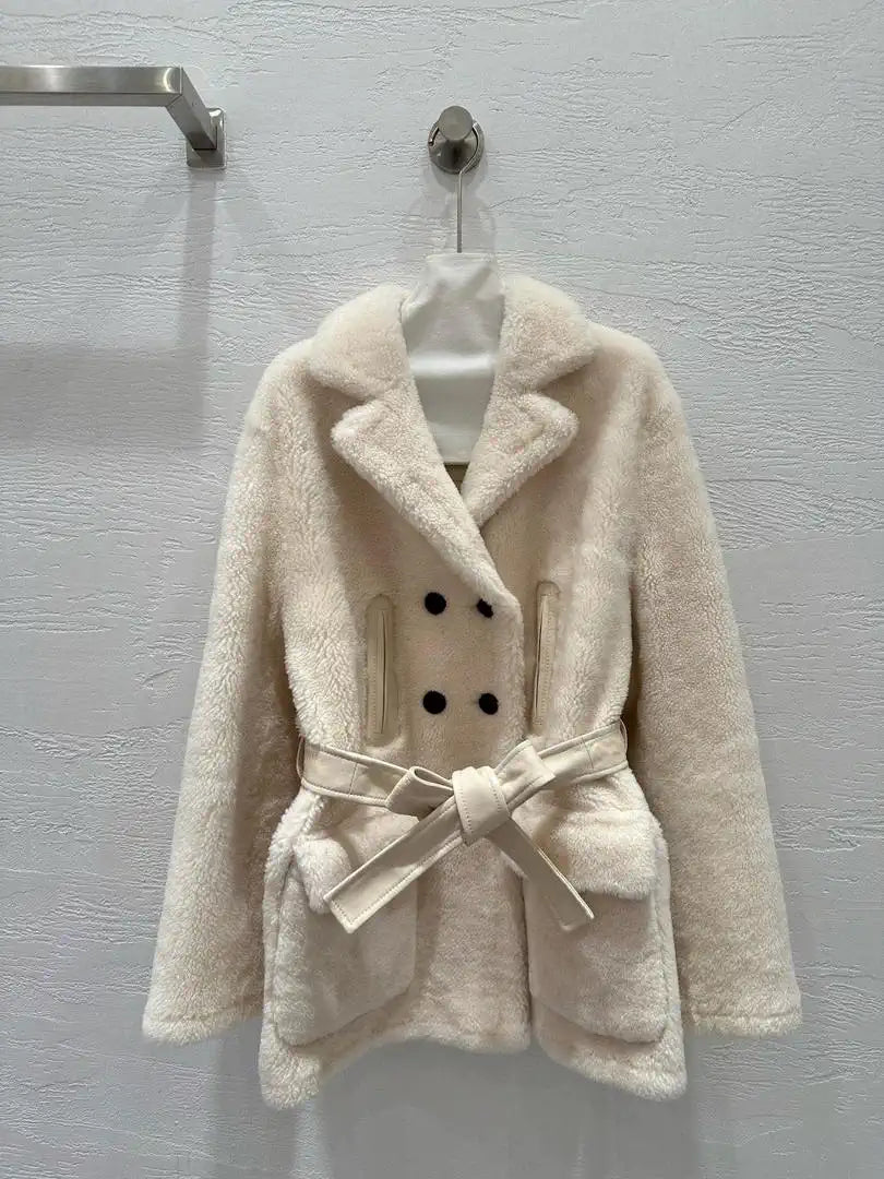 Miu Miu Merino imported fur-lined jacket Miu60003