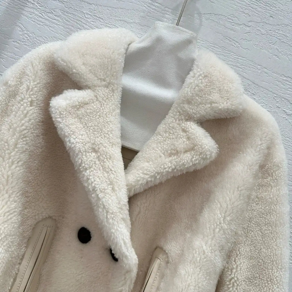 Miu Miu Merino imported fur-lined jacket Miu60003