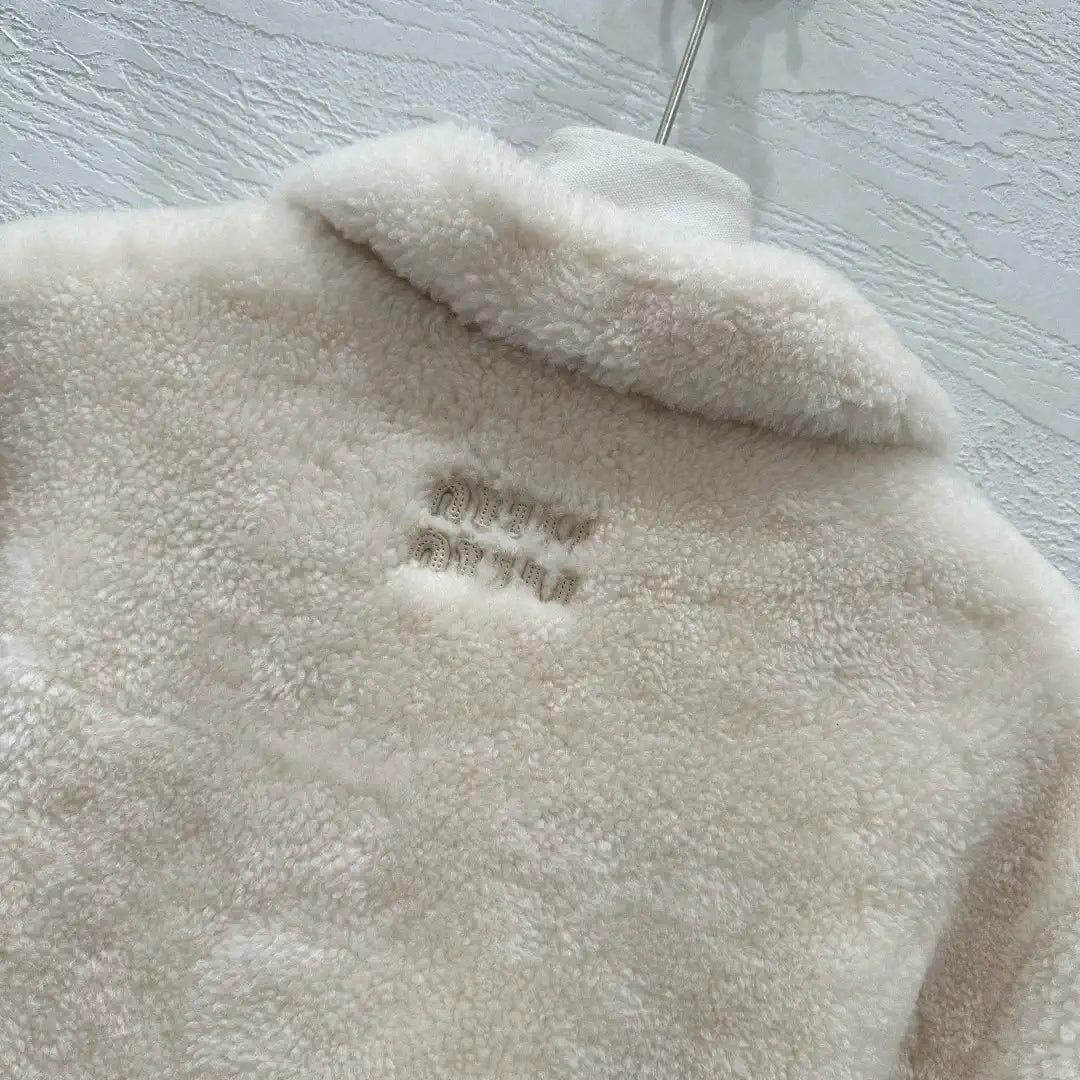 Miu Miu Merino imported fur-lined jacket Miu60003