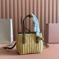 MiuMiu 5BA222 Rattan weaving Bag Nature