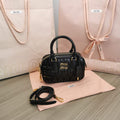 MiuMiu 5BB123 Matelass¨¦ nappa leather handbag Black