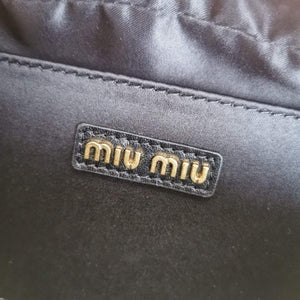 MiuMiu 5BB123 Matelass¨¦ nappa leather handbag Black - Default Title - View 9