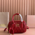 MiuMiu 5BB123 Matelassé nappa leather handbag  MU1005