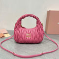 MiuMiu 5BC125 Small Matelass¨¦ nappa leather handbag Pink - Default Title - View 1