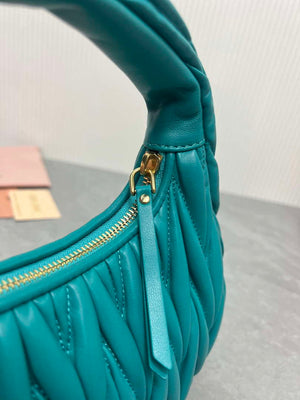 MiuMiu 5BC125 Small Matelass¨¦ nappa leather handbag Dark Green - Default Title - View 8
