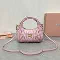 MiuMiu 5BC125 Small Matelass¨¦ nappa leather handbag Light Pink - Default Title - View 1