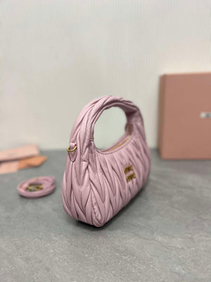 MiuMiu 5BC125 Small Matelass¨¦ nappa leather handbag Light Pink - Default Title - View 4