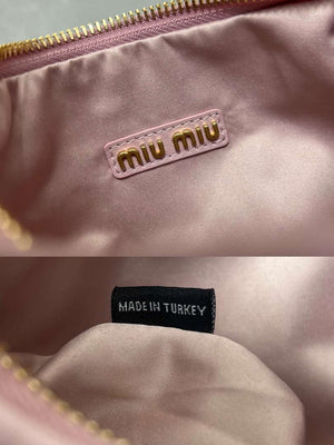 MiuMiu 5BC125 Small Matelass¨¦ nappa leather handbag Light Pink - Default Title - View 9