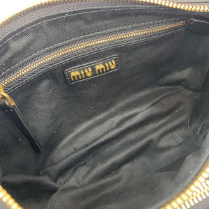 MiuMiu 5BC146 Nappa Leather Pocket Bag Black - Default Title - View 9