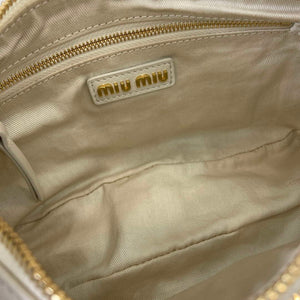 MiuMiu 5BC146 Nappa Leather Pocket Bag White - Default Title - View 9