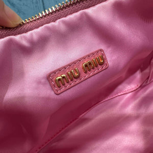 MiuMiu 5BC153 Wander matelass¨¦ nappa leather hobo bag Pink - Default Title - View 8
