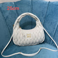 MiuMiu 5BC153 Wander matelass¨¦ nappa leather hobo bag White