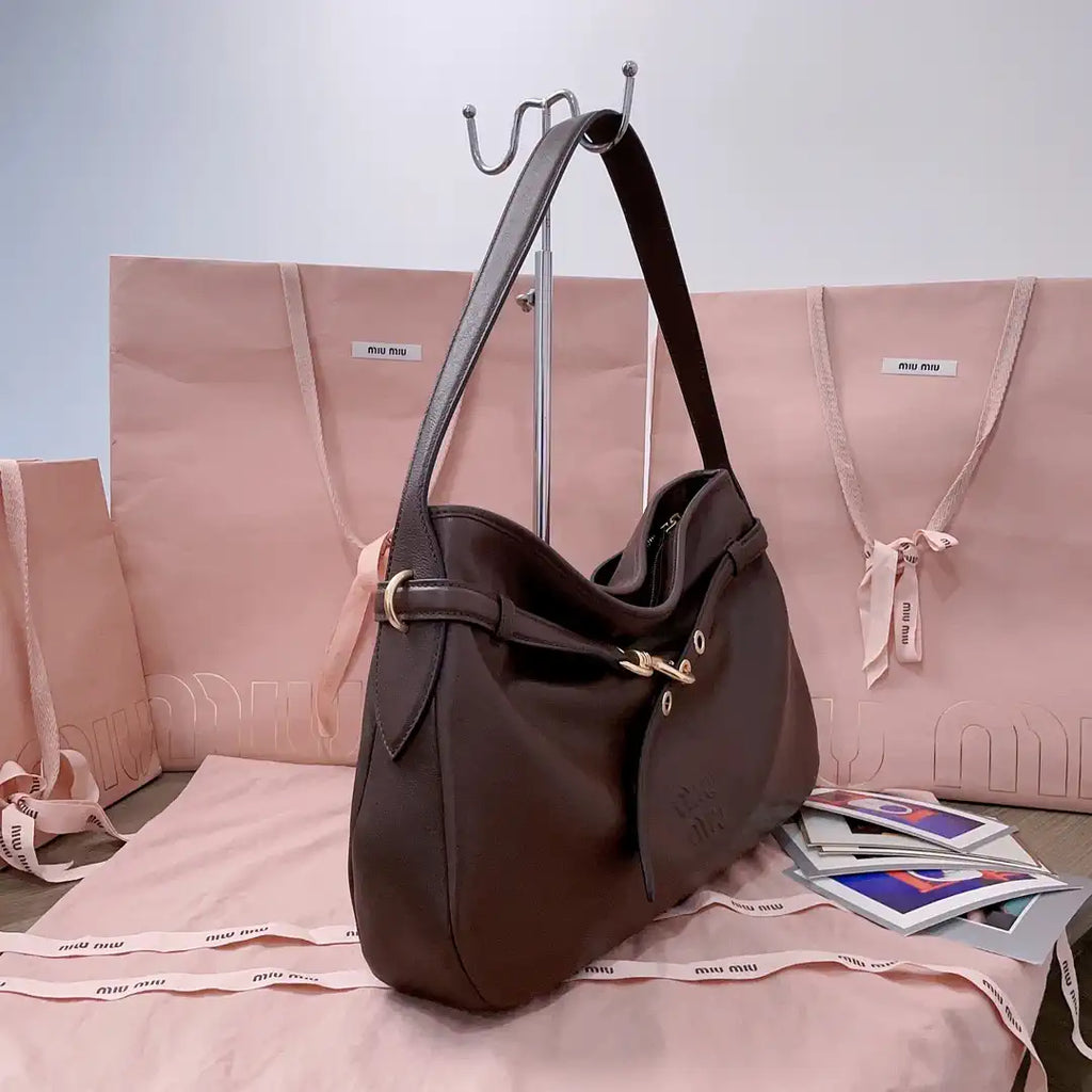 MiuMiu 5BC181 Aventure nappa leather bag Blown