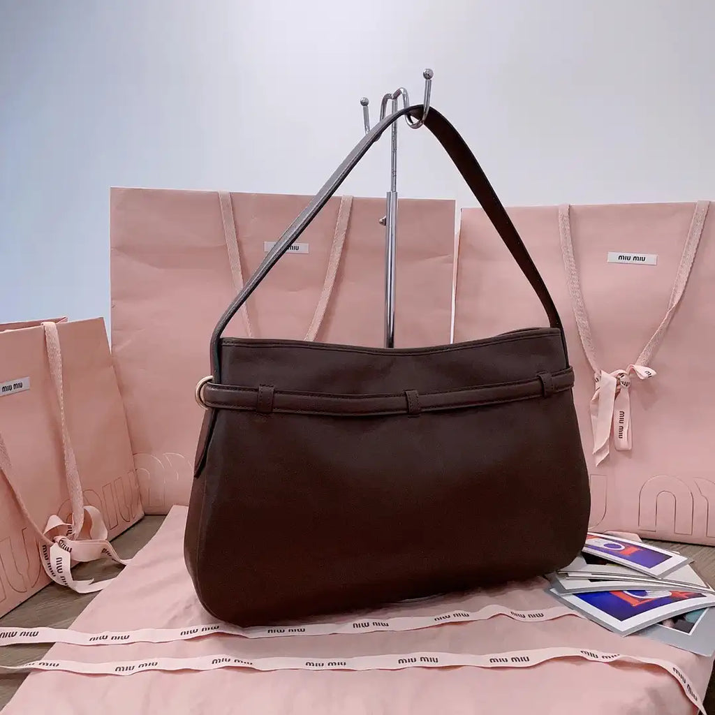 MiuMiu 5BC181 Aventure nappa leather bag Blown