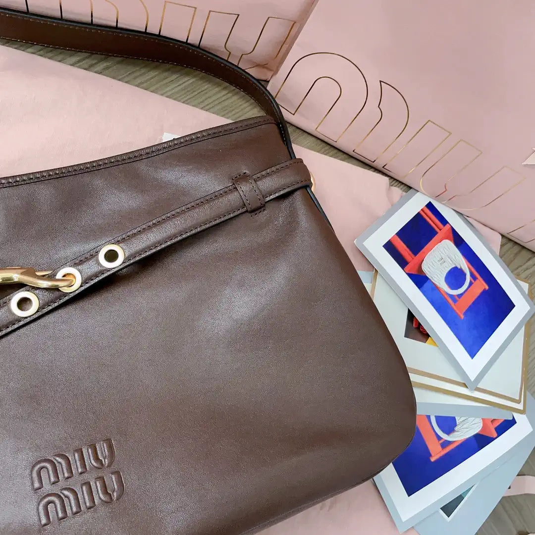 MiuMiu 5BC181 Aventure nappa leather bag Blown