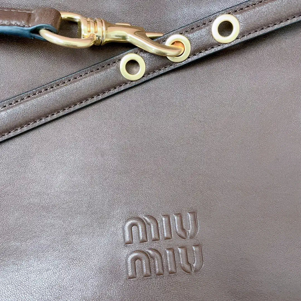 MiuMiu 5BC181 Aventure nappa leather bag Blown