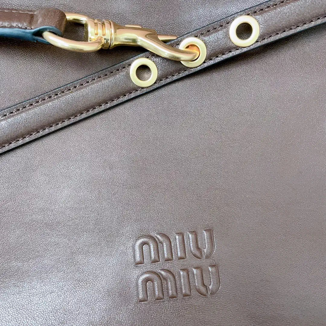 MiuMiu 5BC181 Aventure nappa leather bag Blown