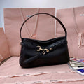 MiuMiu 5BC182 Aventure nappa leather Small bag Black