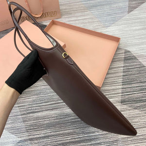 MiuMiu 5BG231 IVY Cowhide Tote Shoulder Bag Briarwood - Default Title - View 3