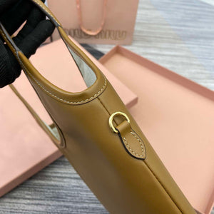 MiuMiu 5BG231 IVY Cowhide Tote Shoulder Bag Cognac - Default Title - View 4