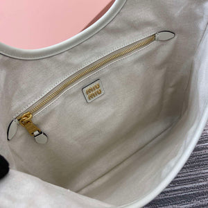 MiuMiu 5BG231 IVY Cowhide Tote Shoulder Bag White - Default Title - View 8