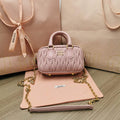 MiuMiu 5BP077 Matelass¨¦ nappa leather top-handle mini-bag light pink