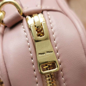 MiuMiu 5BP077 Matelass¨¦ nappa leather top-handle mini-bag light pink - Default Title - View 6